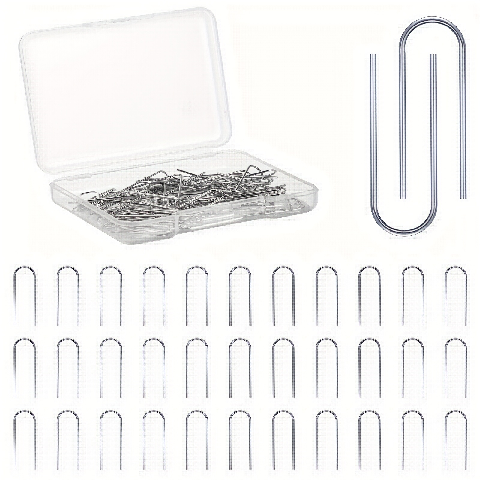 Titanium Steel Ring - 1 Box /100 Pieces U-shaped titanium