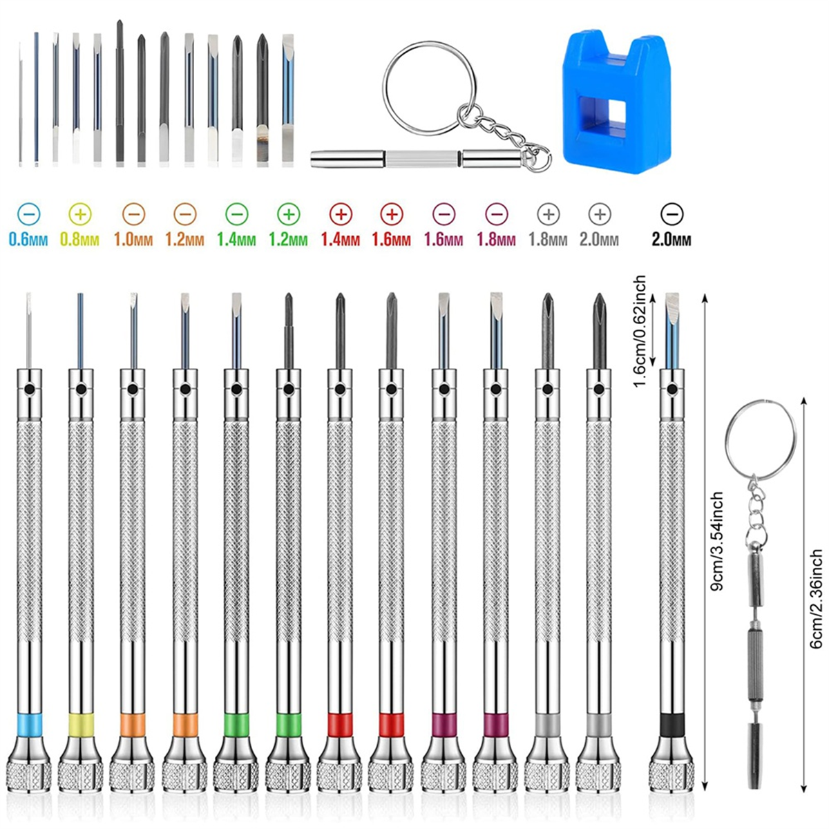 Watch Repair Tool Kit - A002 26Pcs Watch Screwdriver Set, Anti