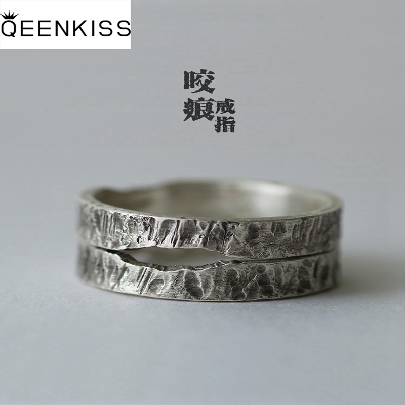 QEENKISS 925 Sterling Silver R - Couple Ring Set ulasan dan harga