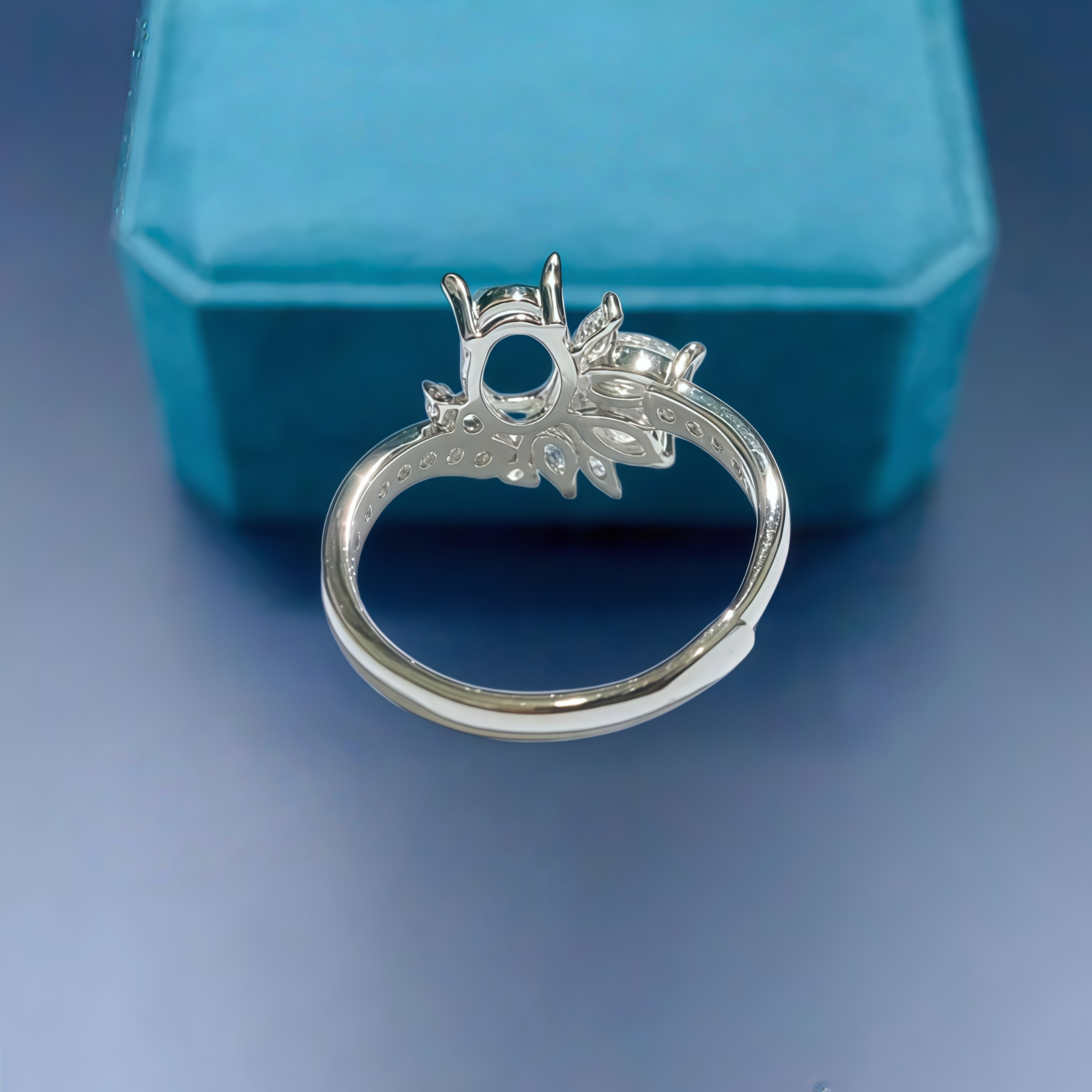 Setting 5*7mm Oval Stone Fashi - Sterling Silver Ring ulasan dan harga