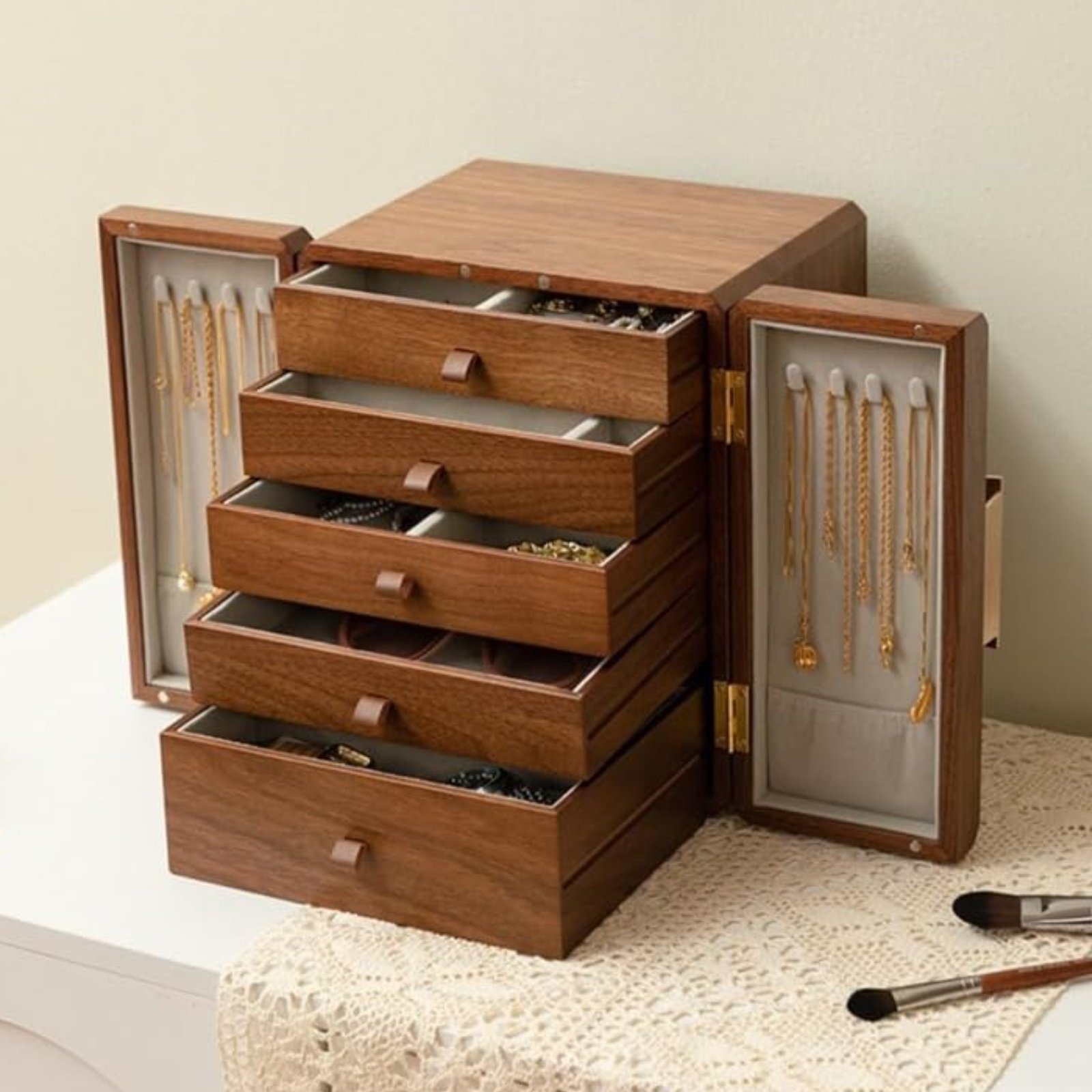 Wooden Jewelry Box New Chinese - Jewelry & Watches Sp Z Oo Janów Lubelski ulasan dan harga