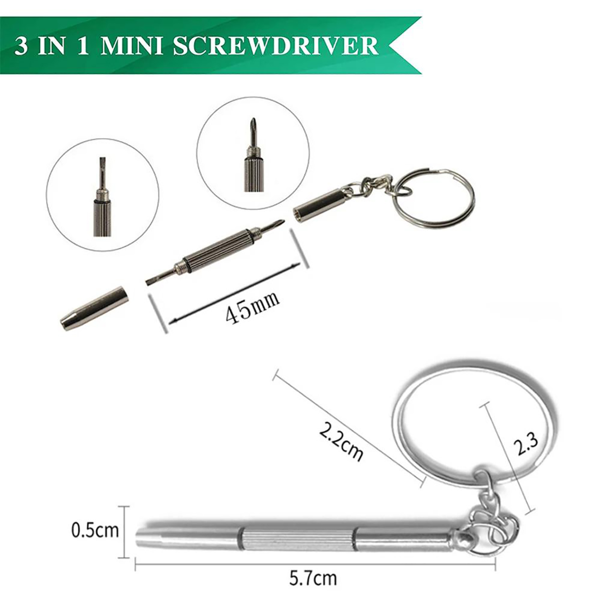 1/2/10pcs Mini 3 in1 Screwdriv - Watch Repair Tool Kit ulasan dan harga