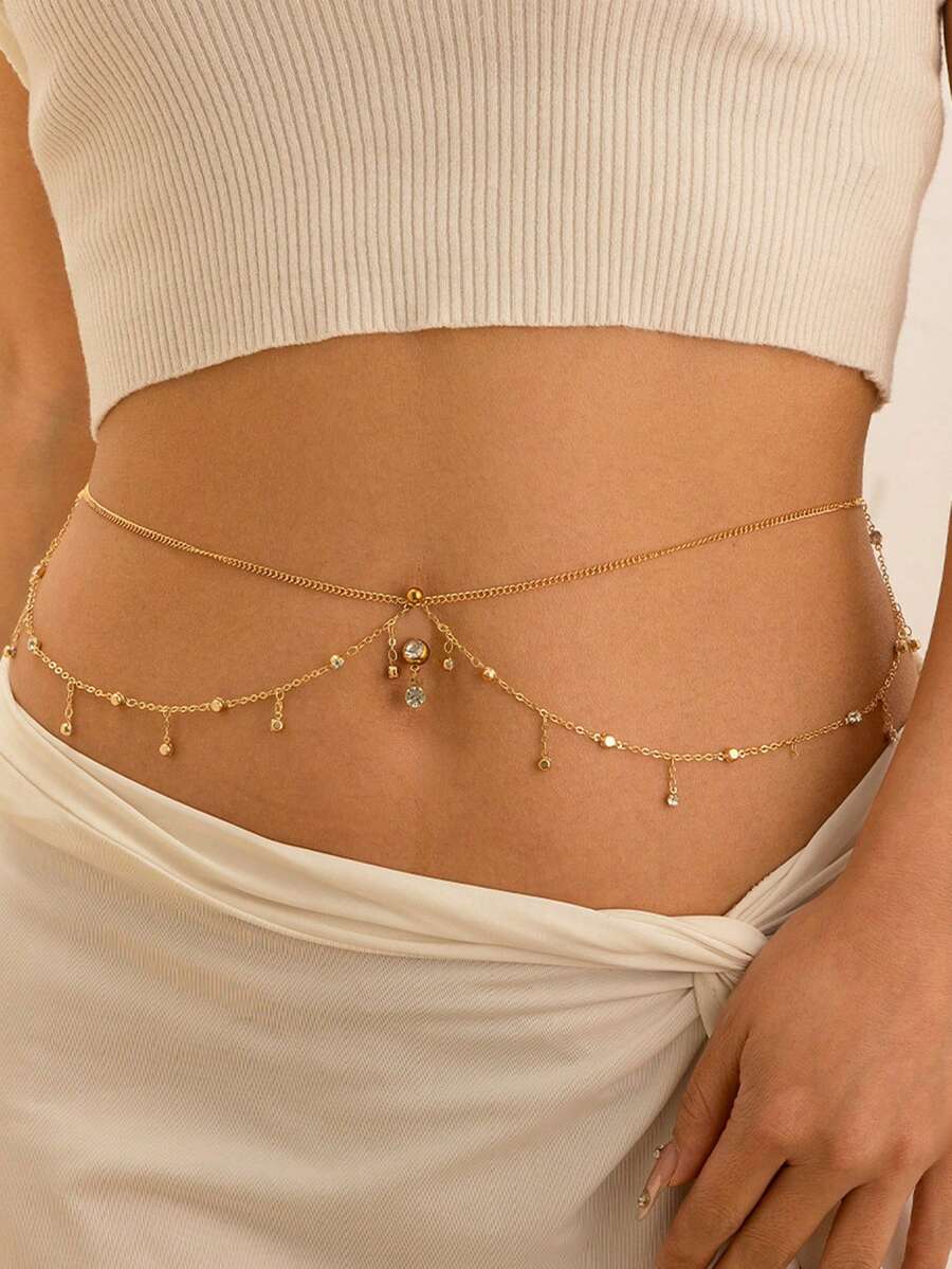 Fashionable beach tassel waist - Titanium Steel Ring ulasan dan harga