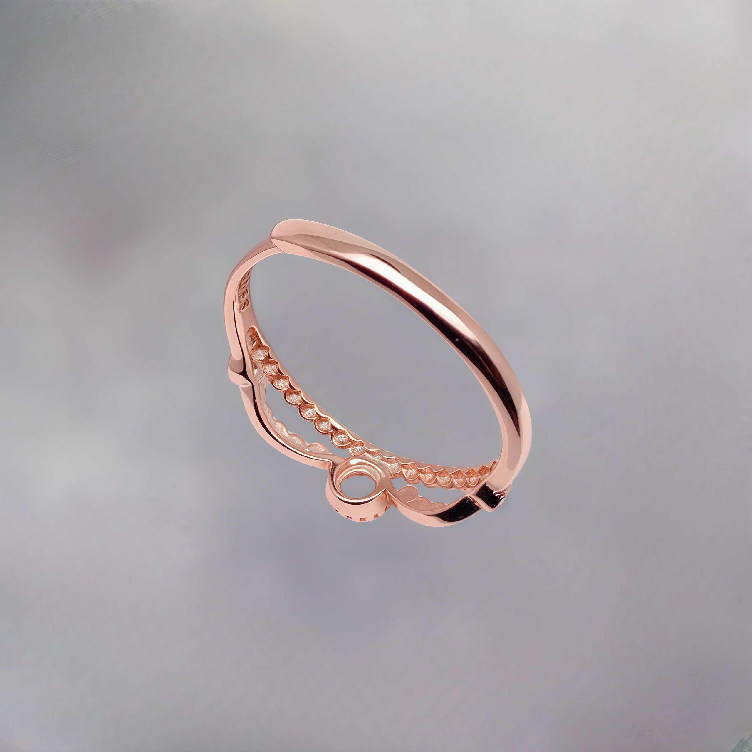L S925 Sterling Silver DIY Emp - Sterling Silver Ring ulasan dan harga