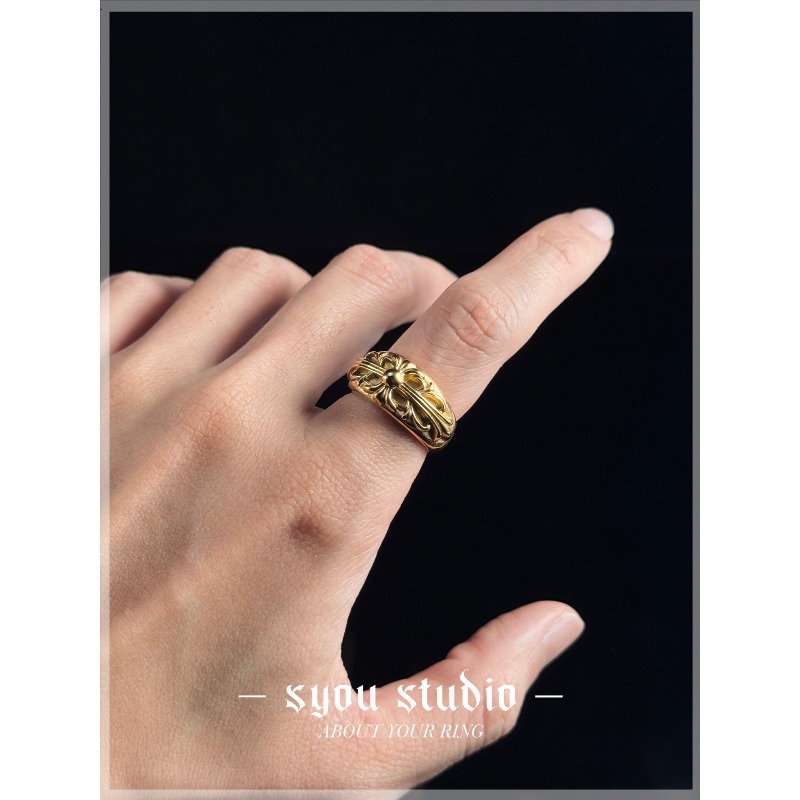 Gold Iris Ring  Gothic Jewelry - Titanium Steel Ring ulasan dan harga