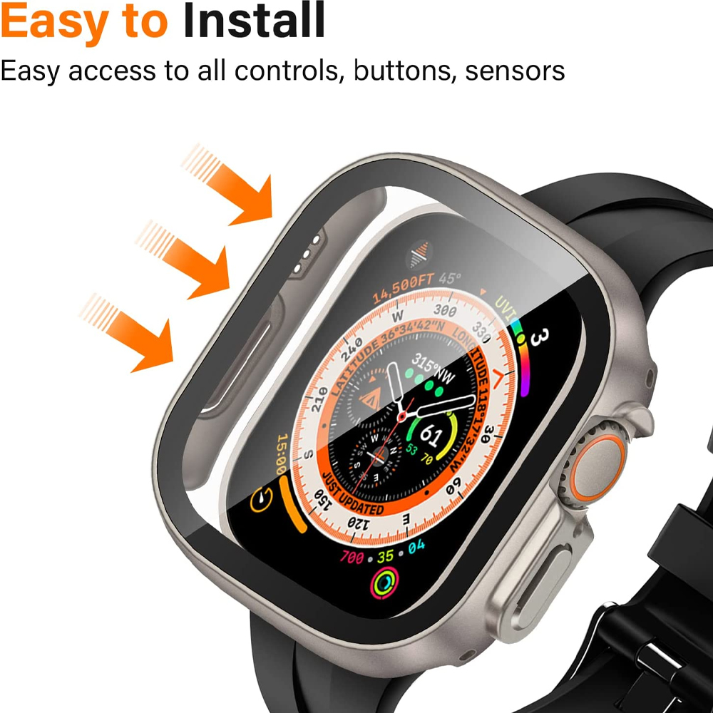 Glass+case For Apple Watch Ult - Jewelry Smart Watches ulasan dan harga