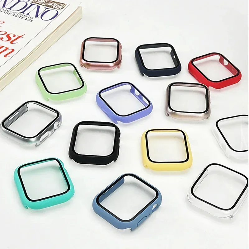 Tempered Glass+Cover For Apple - Jewelry Smart Watches ulasan dan harga