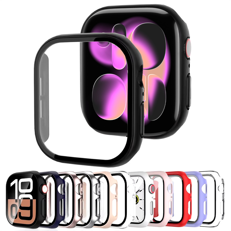 Tempered Glass+cover For Apple - Jewelry Smart Watches ulasan dan harga