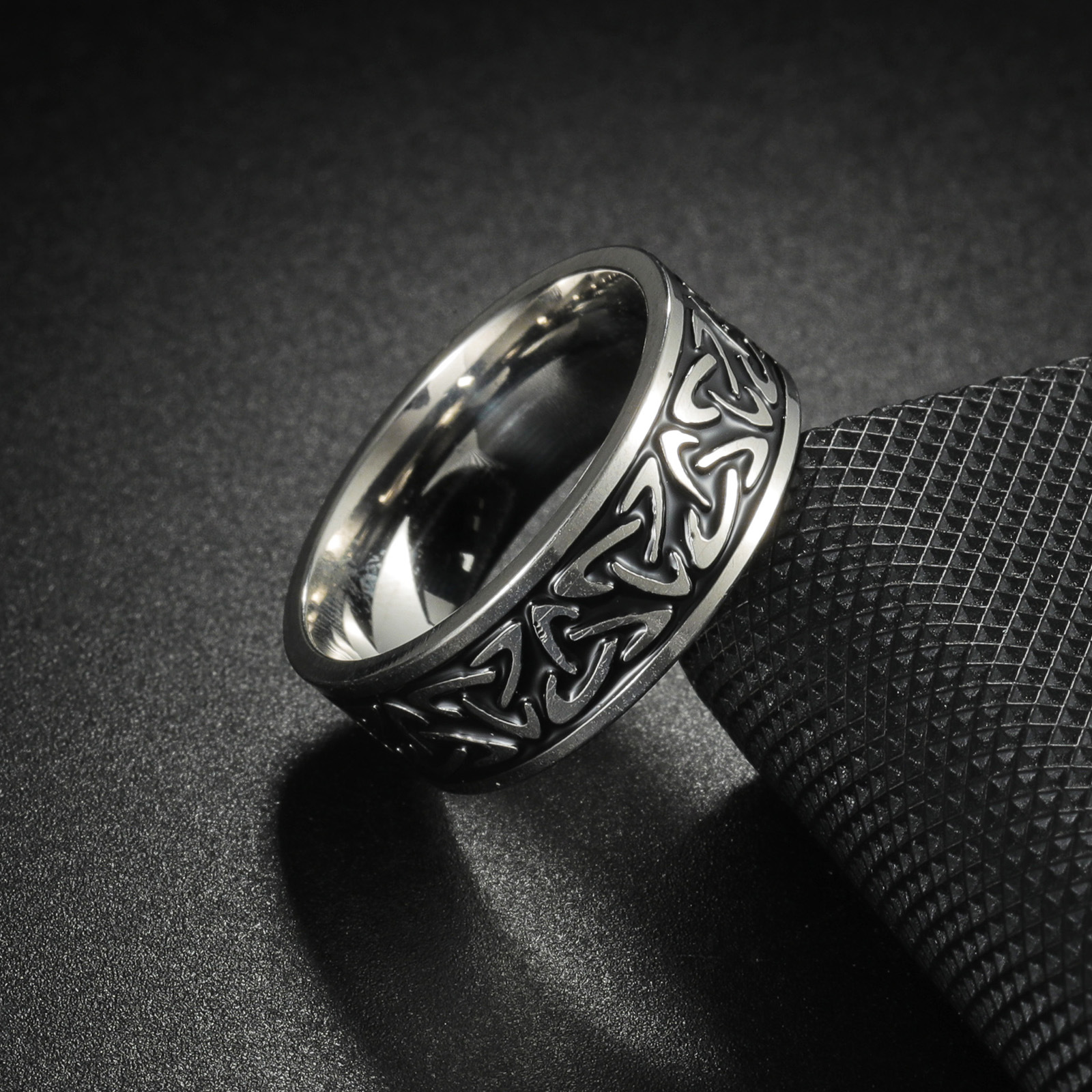 Retro Titanium Steel Ring With - Titanium Steel Ring ulasan dan harga