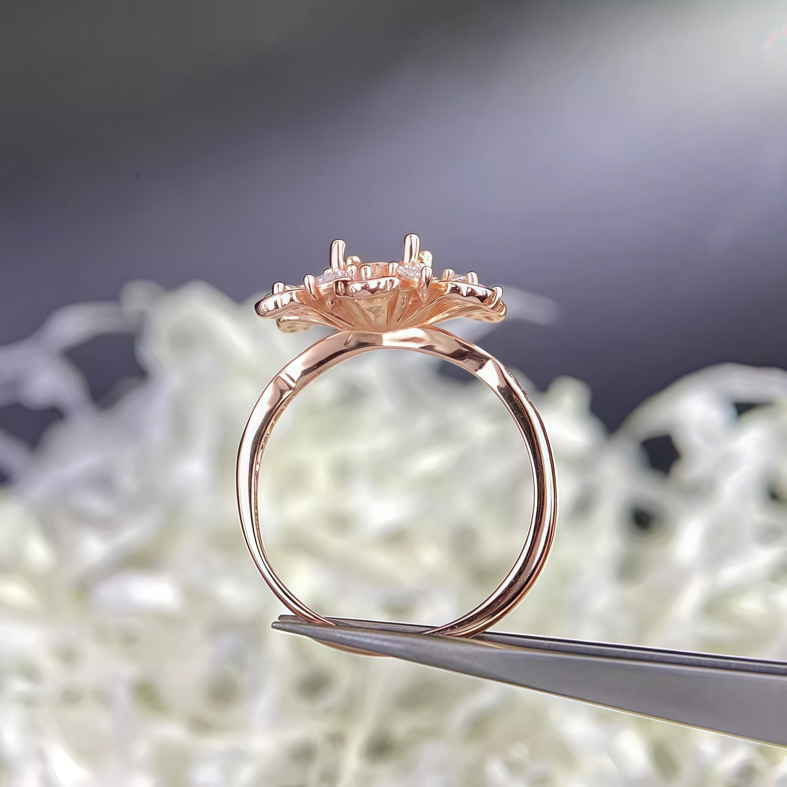 Y Fashion Ring Holder DIY Empt - Sterling Silver Ring ulasan dan harga