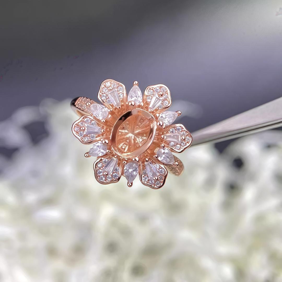 Y Fashion Ring Holder DIY Empt - Sterling Silver Ring ulasan dan harga