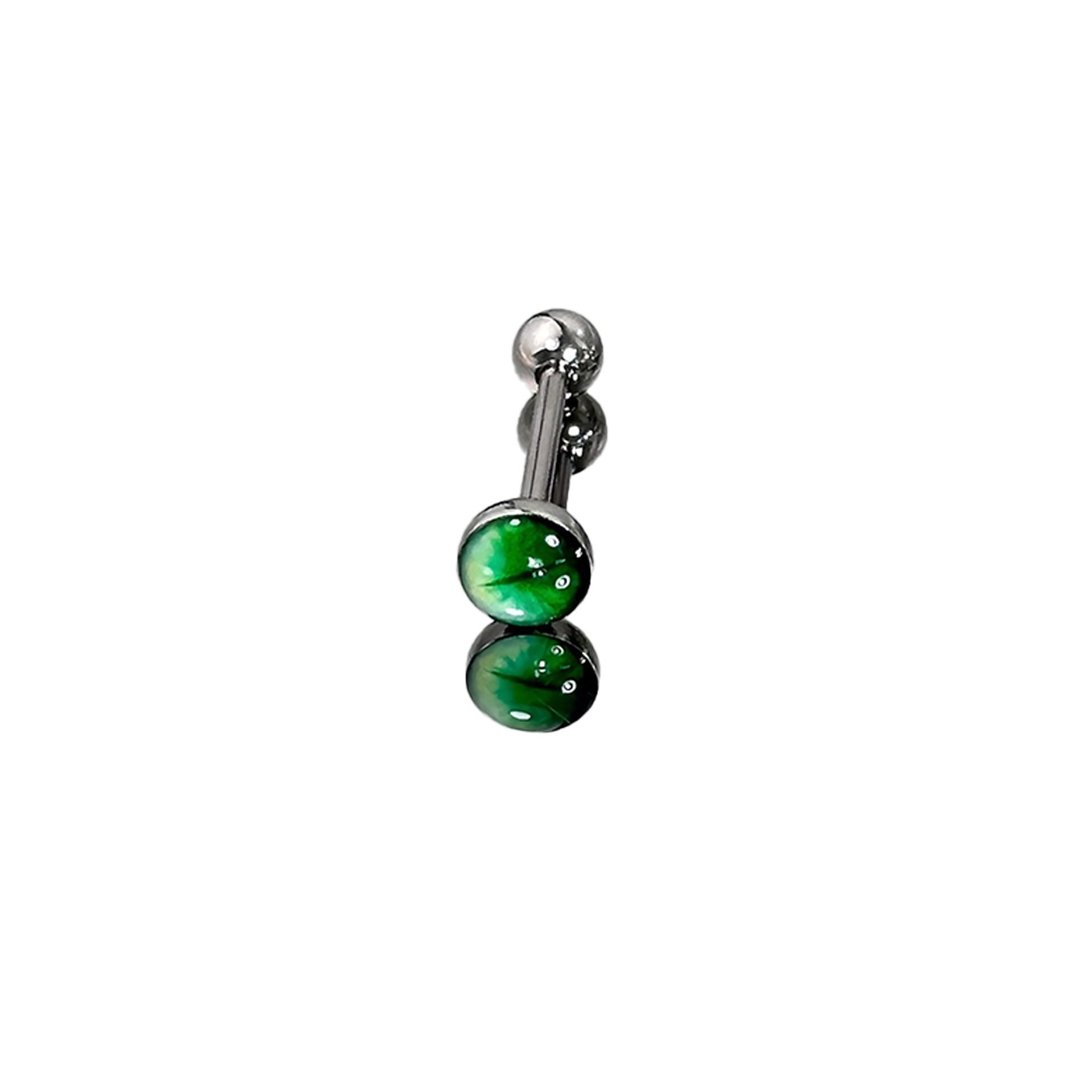 1Pc High-Quality Trendy Green  - Titanium Steel Ring ulasan dan harga