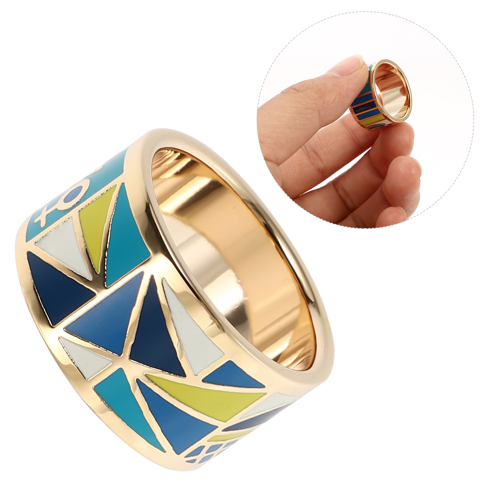1Pcs Scarf Buckle Titanium Ste - Titanium Steel Ring ulasan dan harga