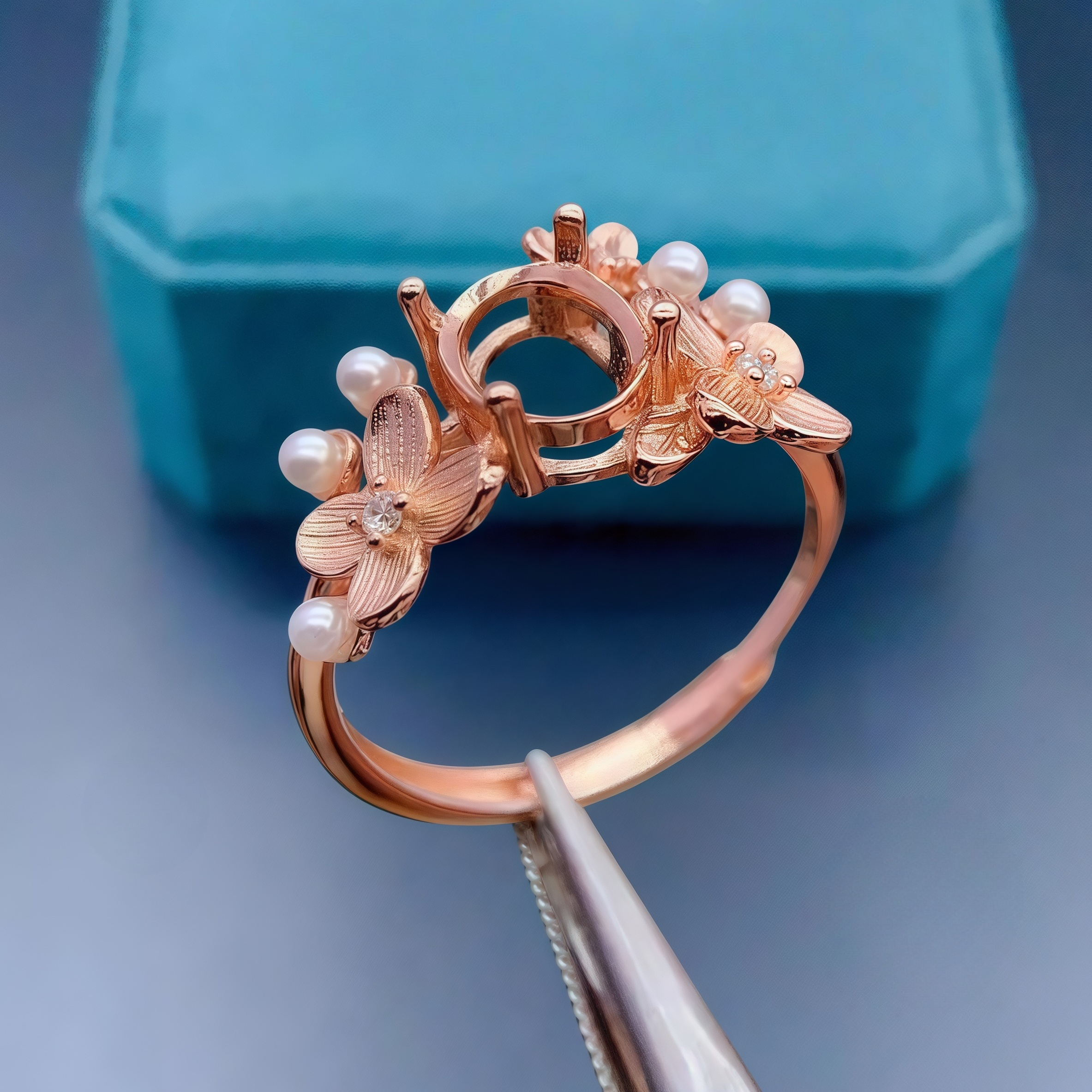 Setting 6*8mmEllipse Stone Fas - Sterling Silver Ring ulasan dan harga